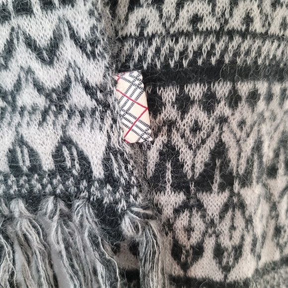 Burberry Kid mohair blend long striped scarf - Picture 7 of 10